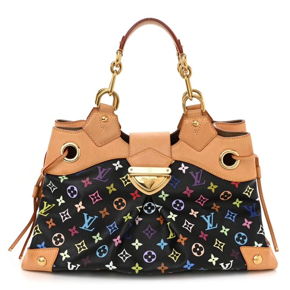 🌈🌈🖤 Excellent Louis Vuitton Black Murakami Úrsula